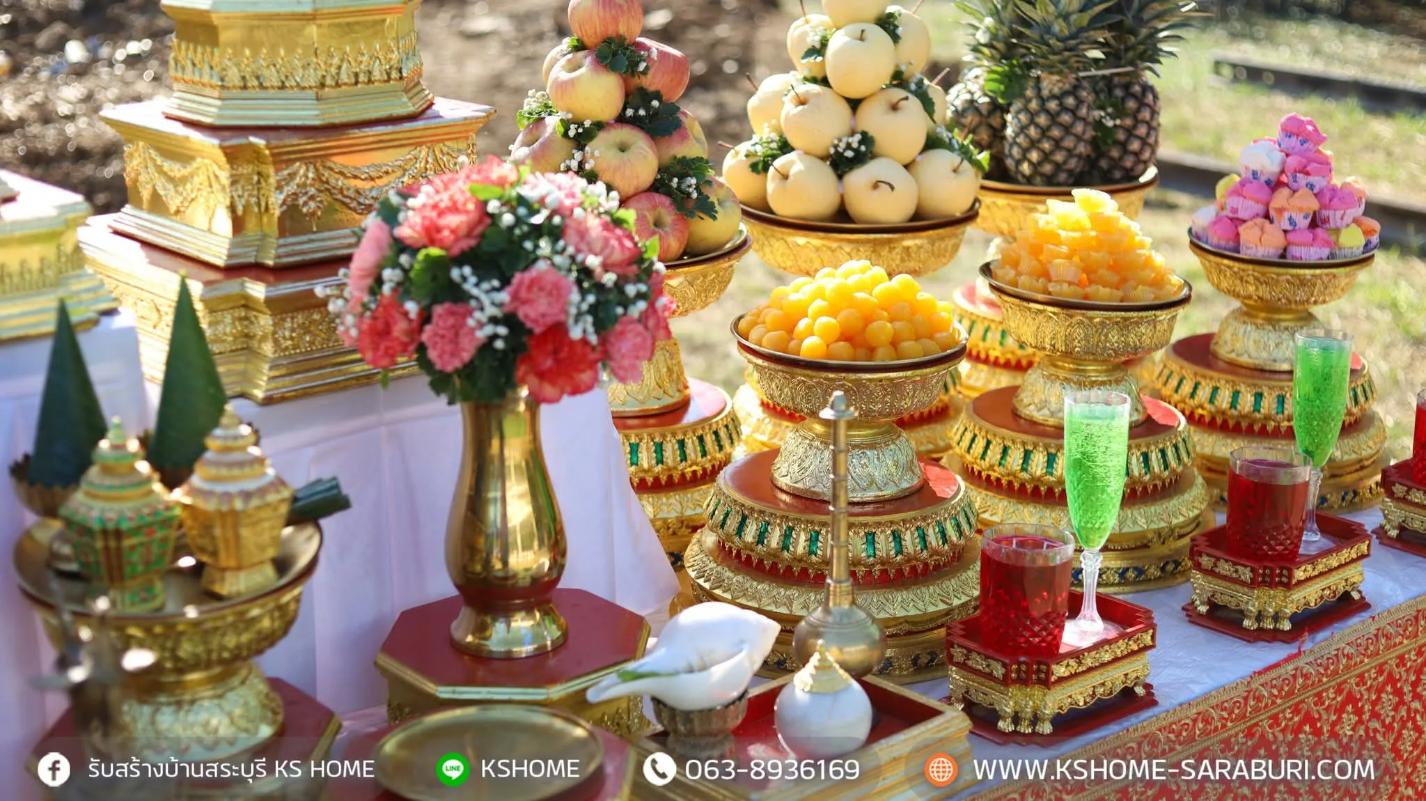 พิธีลงเสาเอก ลงเสาเอกบ้านคุณนุจิรา