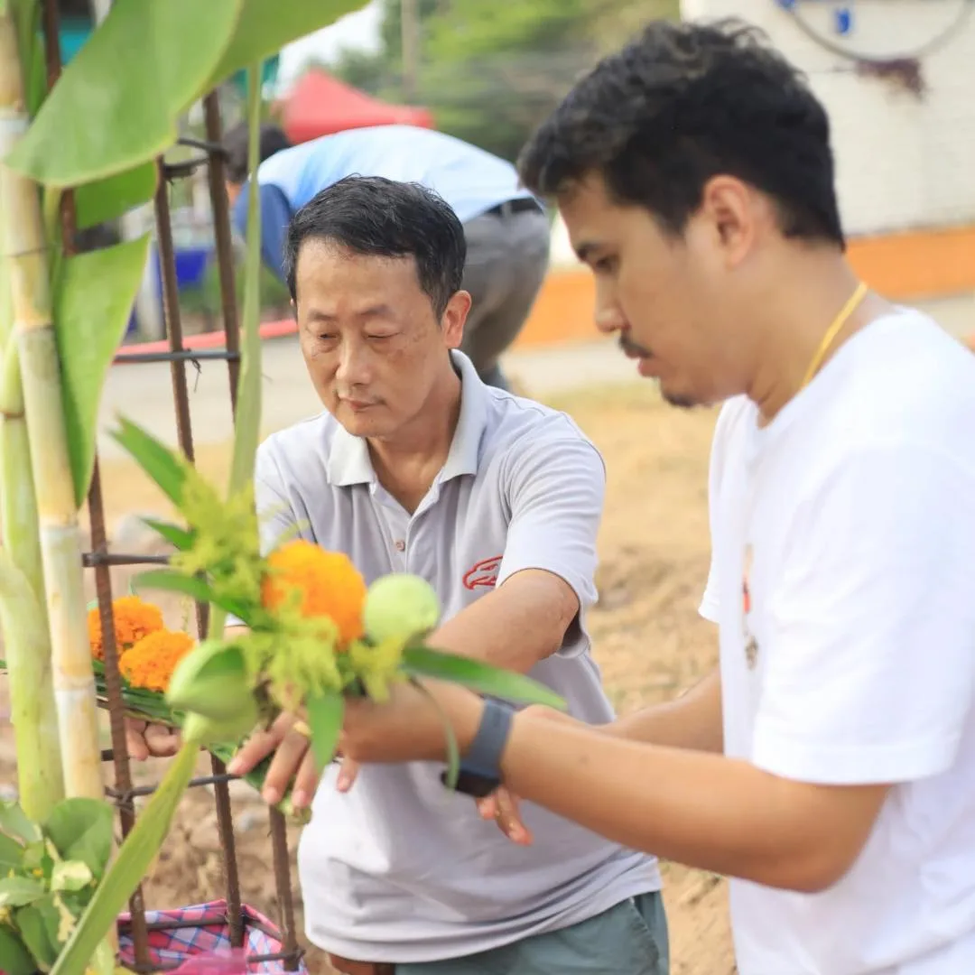 พิธีลงเสาเอก คุณทิฆัมพร